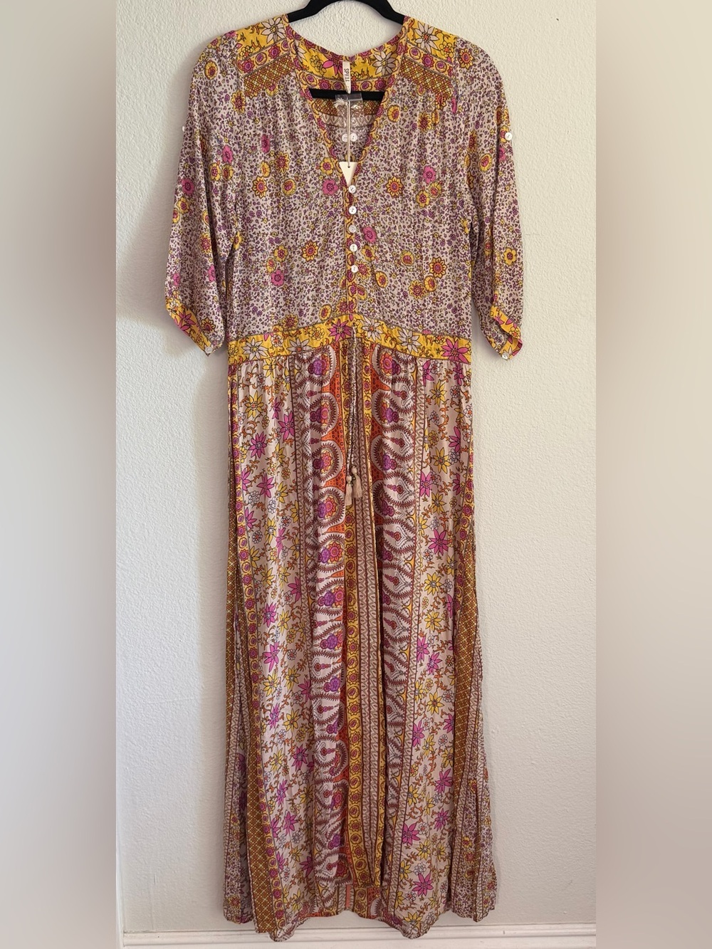 Spell Boho Blossom Maxi Dress Saffron S NWT ✨ Rare Archive 2016